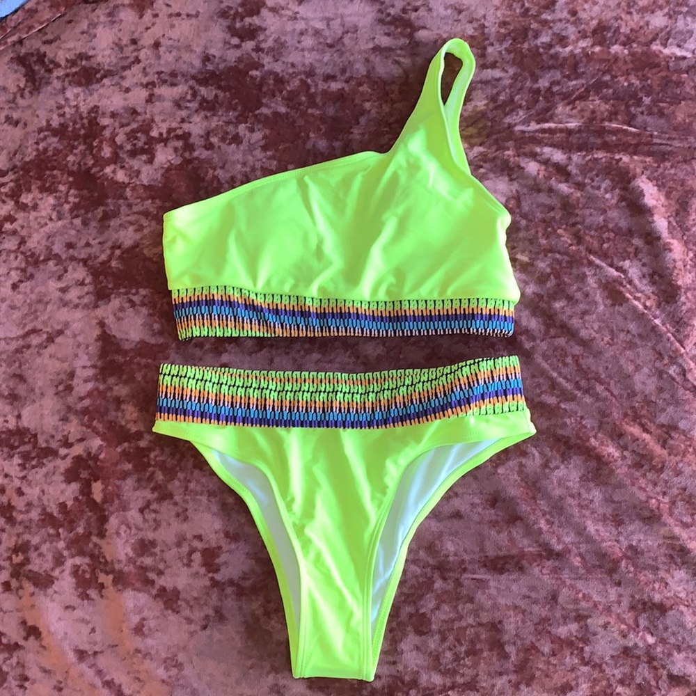 Bright Neon Shein Bathing Suit